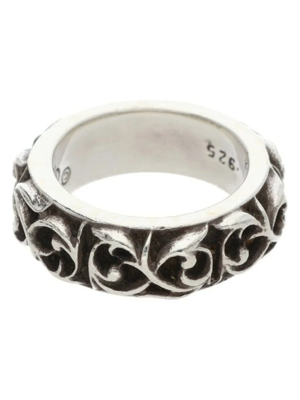 Chrome Hearts Etrnity Vine Band Eternity Silver Ring